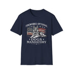 Fireworks Optional Dogs Mandatory German Shepard T-Shirt