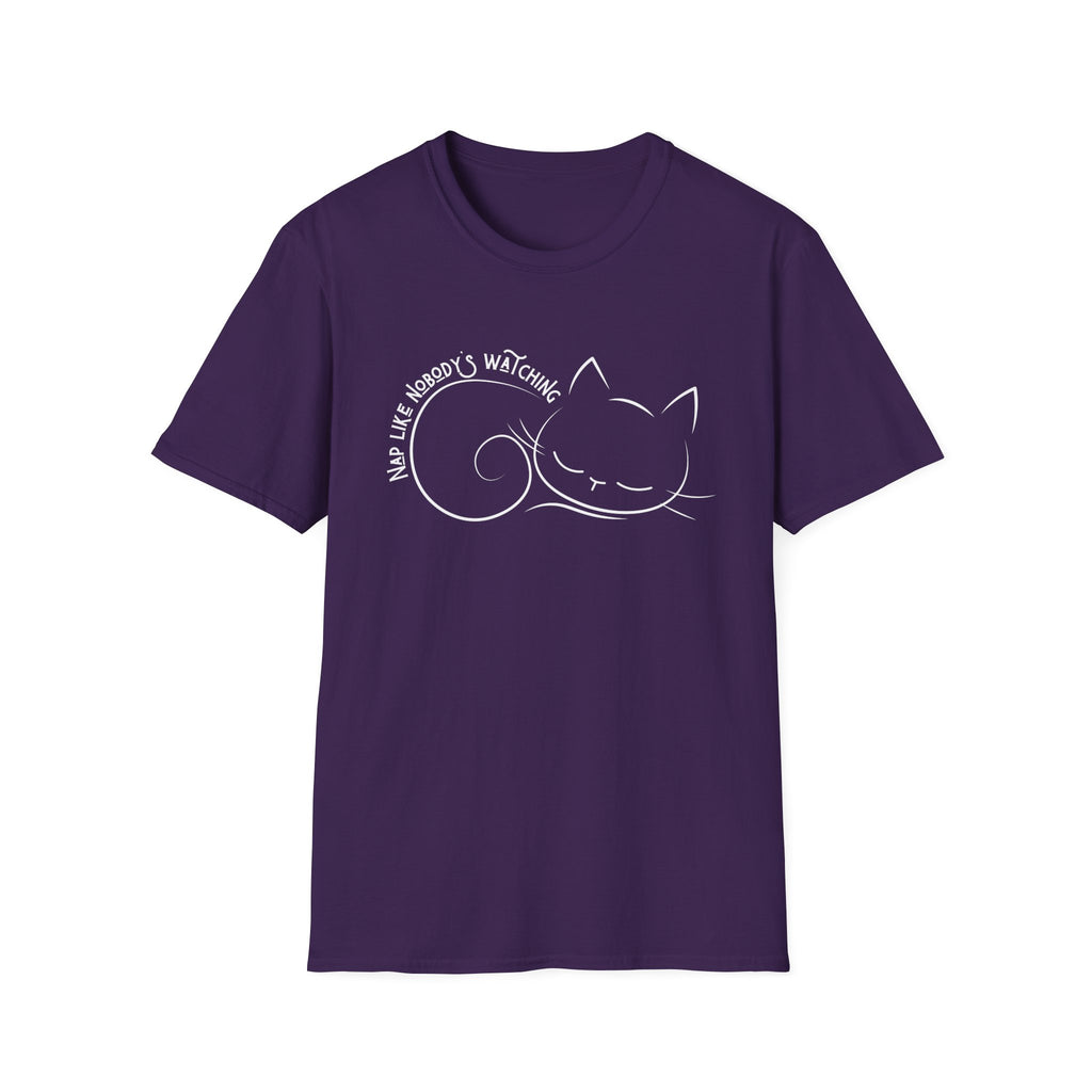 Nap Like Nobody's Watching Cat T-Shirt