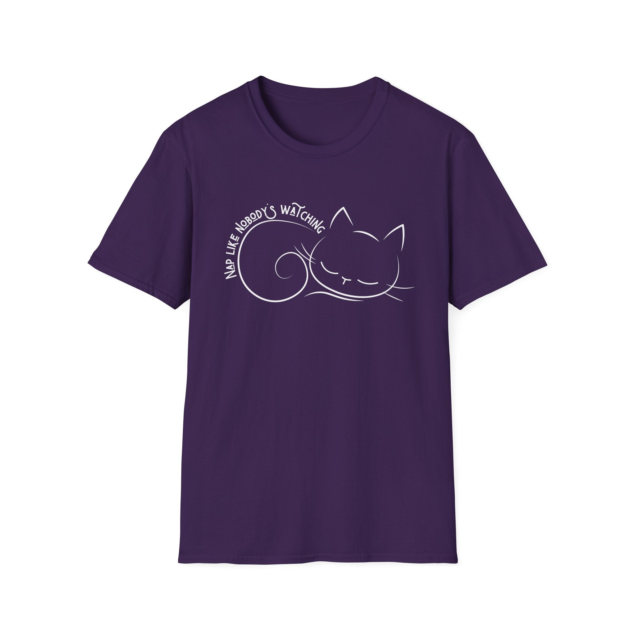 Nap Like Nobody's Watching Cat T-Shirt