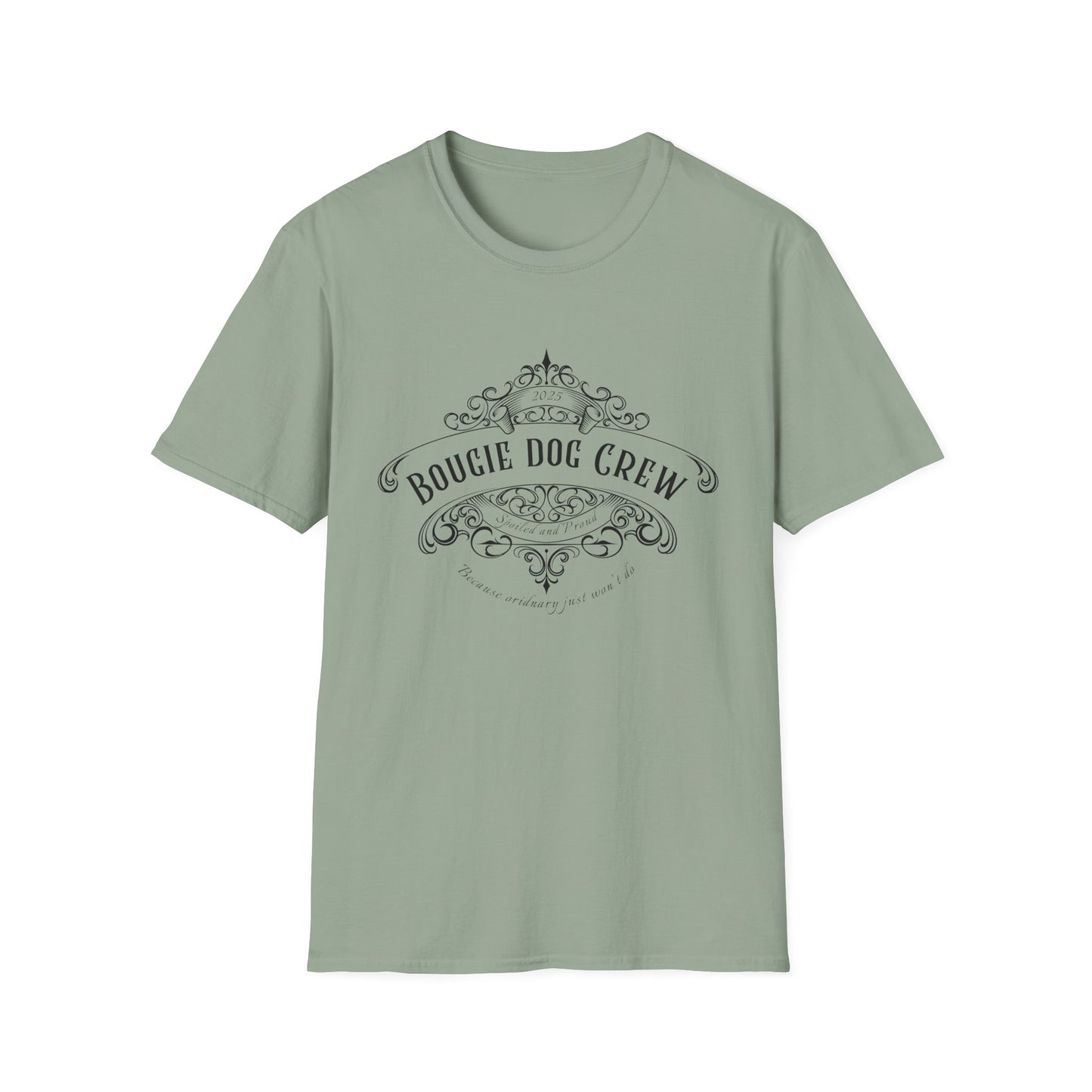 Bougie Dog Crew T-Shirt — Spoiled Dog Mom Tee