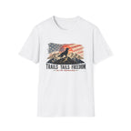 Trails Tails Freedom Patriotic Dog T-Shirt