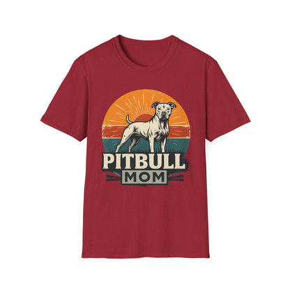 Vintage Pitbull Mom Shirt – Retro Dog Lover Gift Tee