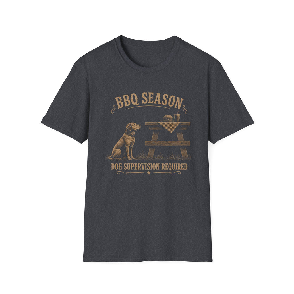 BBQ Season Dog Supervision Required T-Shirt