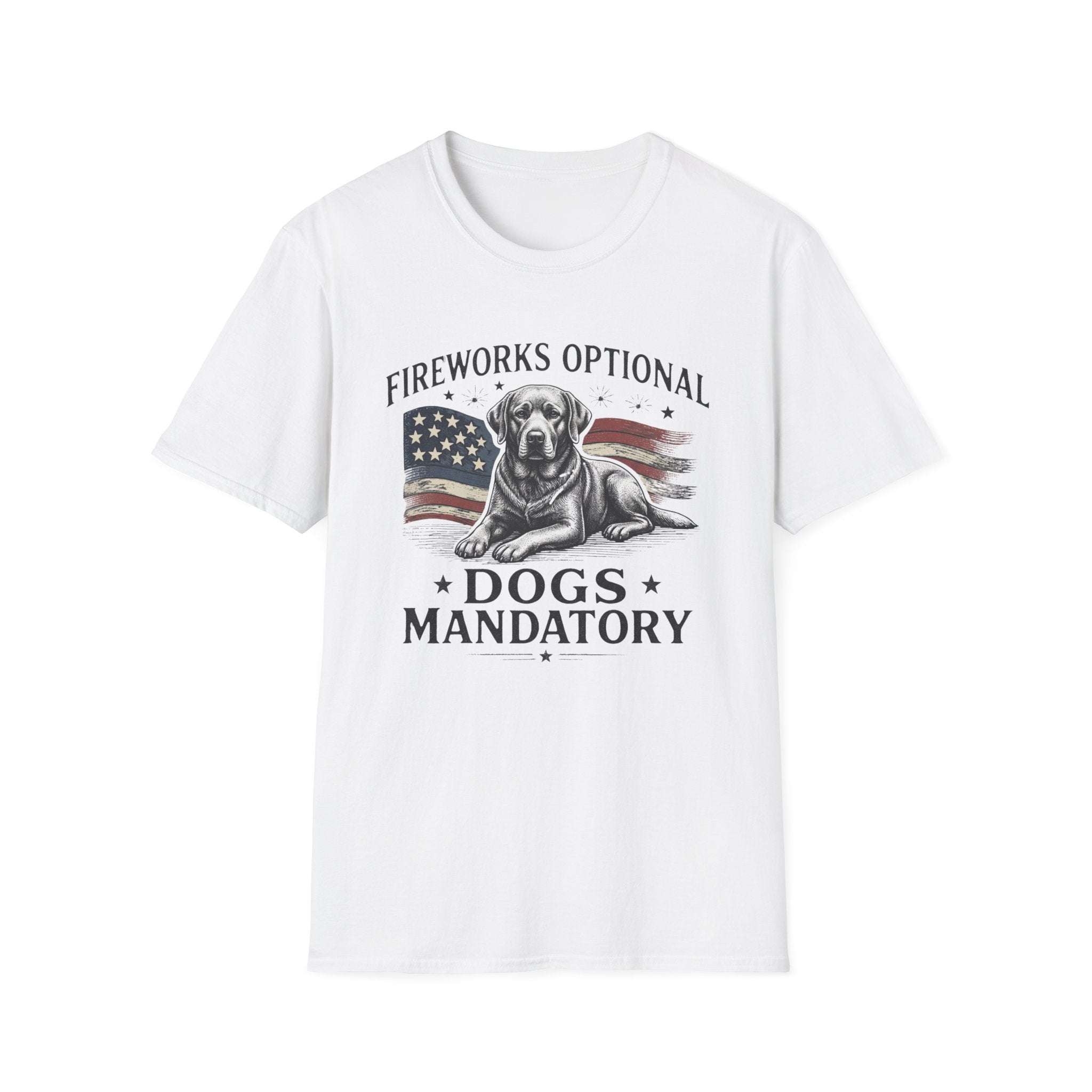 Fireworks Optional Dogs Mandatory Labrador T-Shirt