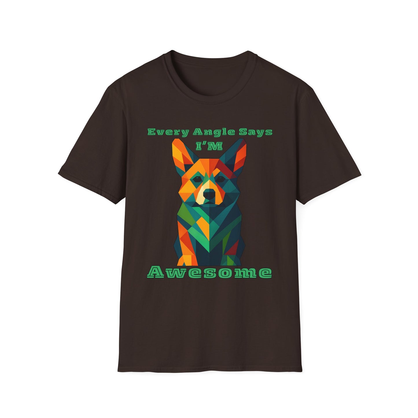 Colorful Dog Art T-Shirt | Every Angle Says I'm Awesome | Unisex Graphic Tee for Pet Lovers, Gift for Dog Owners, Birthday Shirt, Fun [...]
