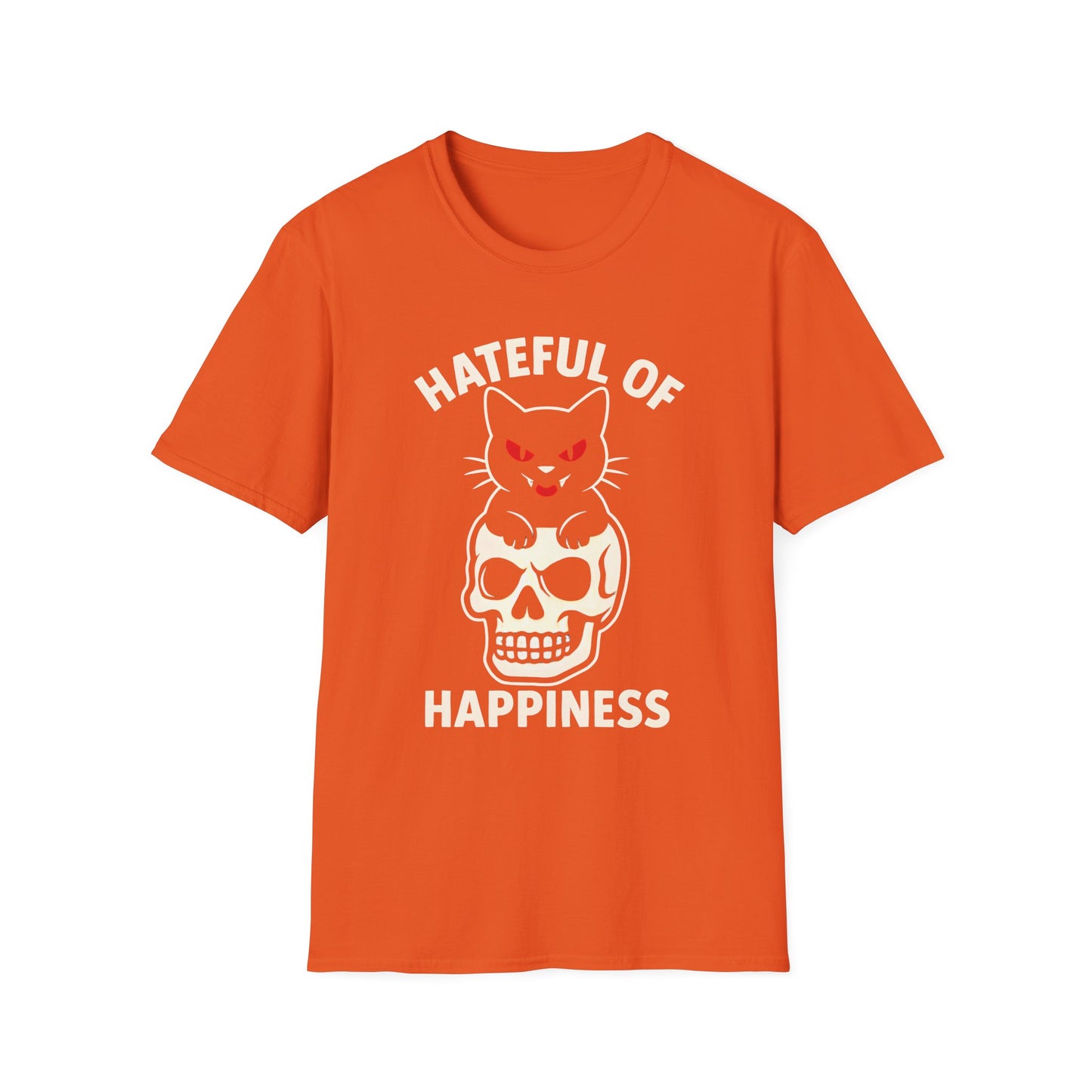Evil Cat Skull T-Shirt | Hateful of Happiness Graphic Tee