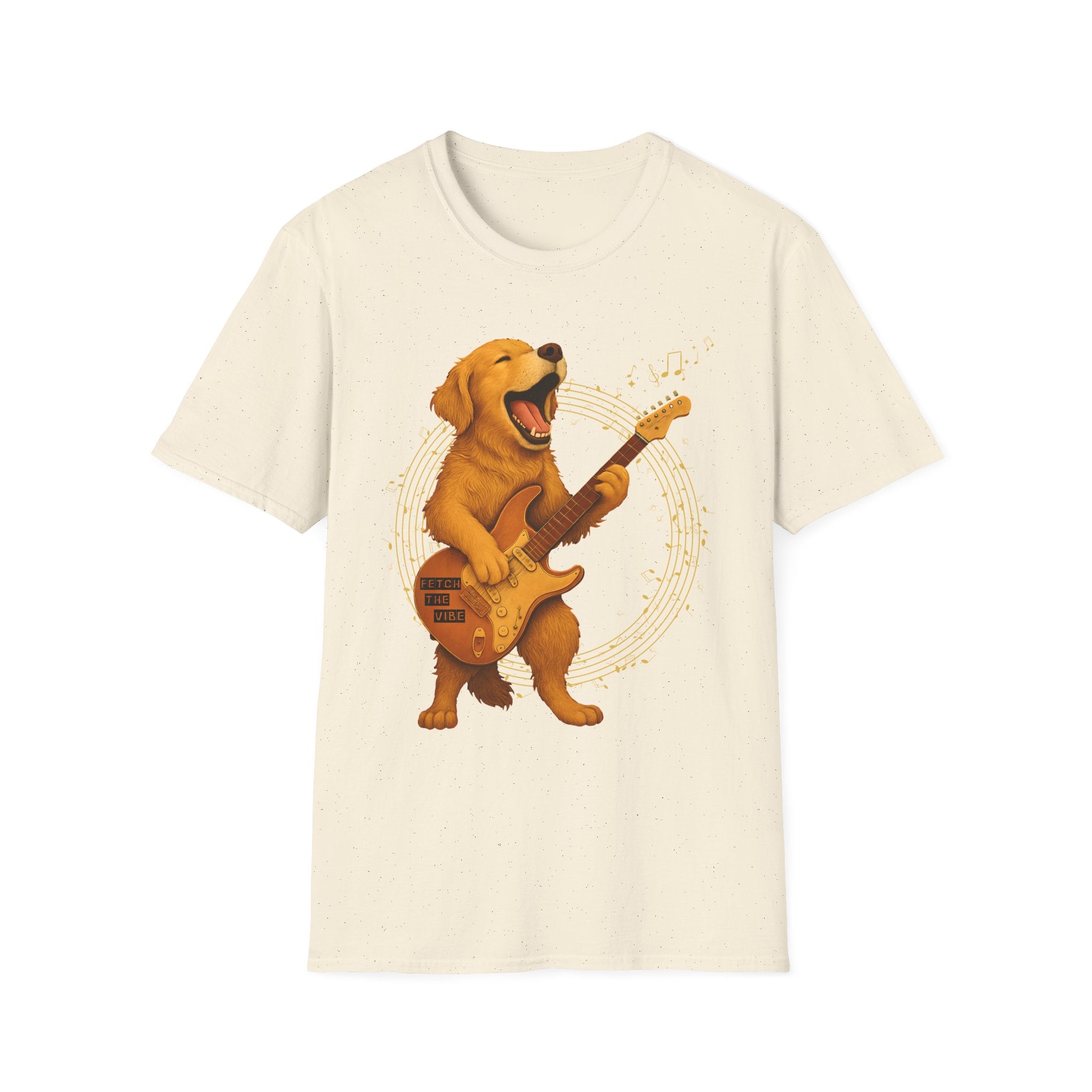 Rocking Golden Retriever Guitar Shirt