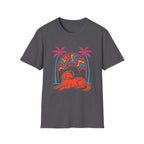 Psychedelic Dog Palm Trees T-Shirt