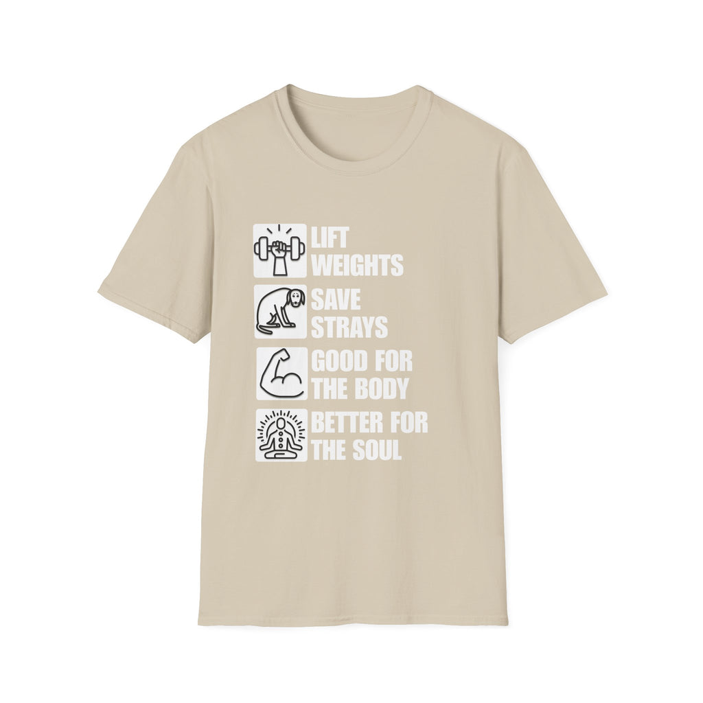 Lift Weights Save Strays T-Shirt