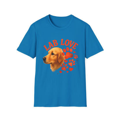 Golden Retriever Lab Love T-Shirt, Dog Lover Gift, Cute Animal Shirt, Pet Adoption Awareness, Perfect for Dog Owners