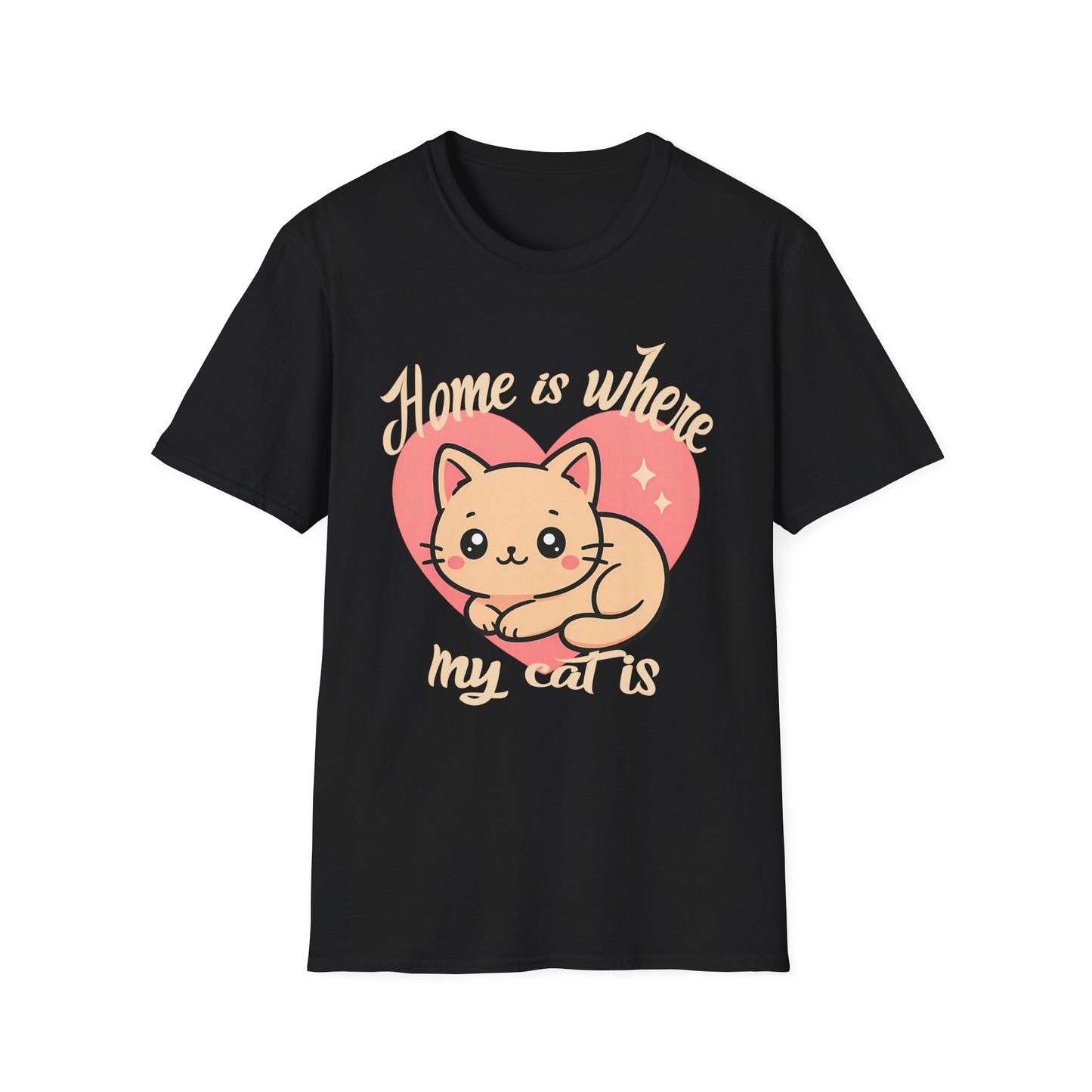 Cute Kawaii Cat Shirt – Home Is Where My Cat Is Tee