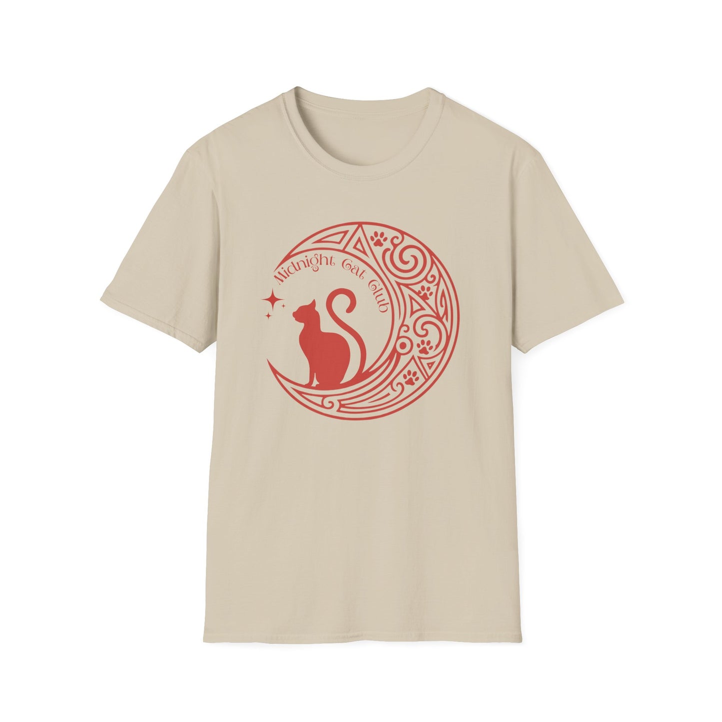 Midnight Cat Club Shirt – Moon Cat Tee for Cat Lovers