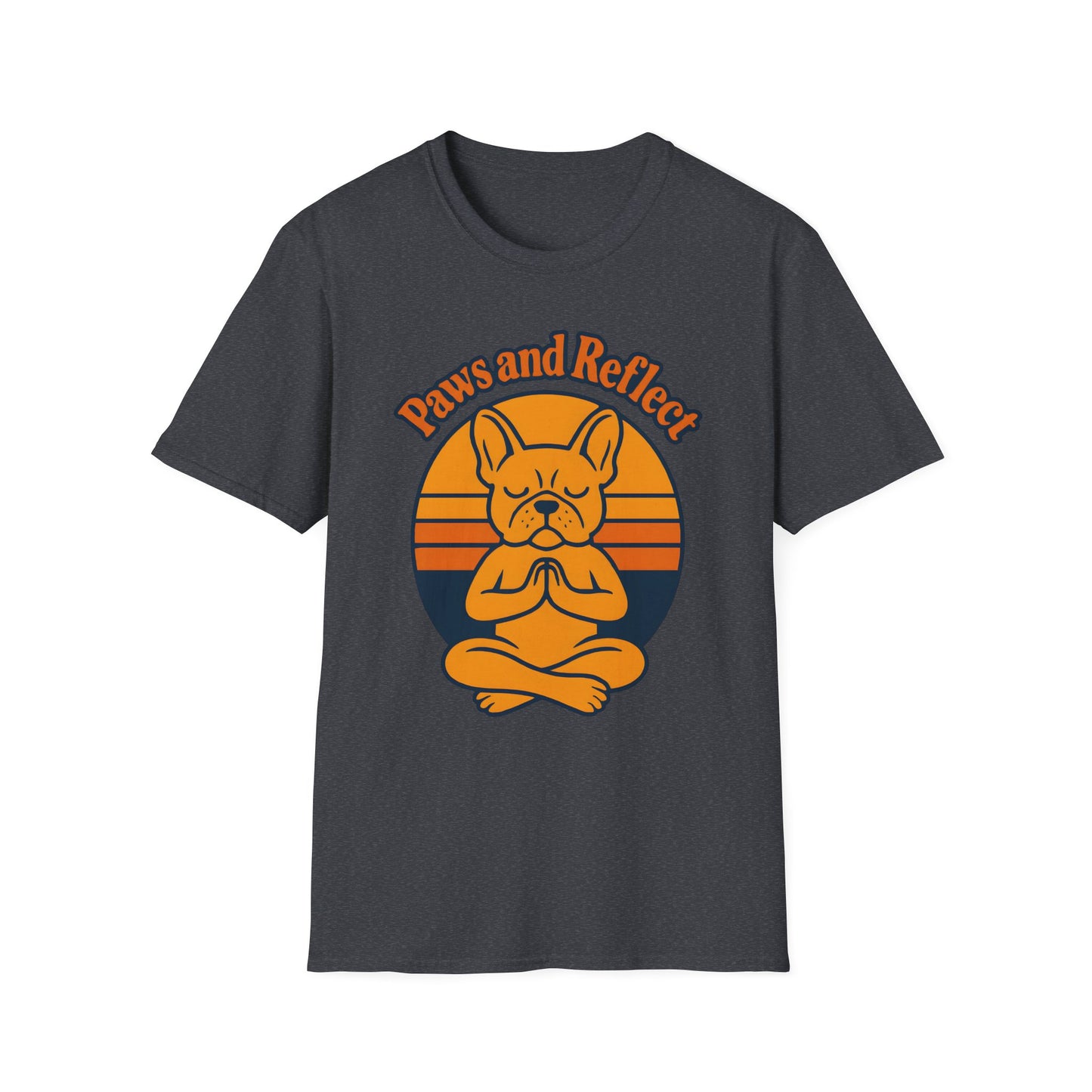 Paws and Reflect T-Shirt | Funny Meditating Dog Graphic Tee