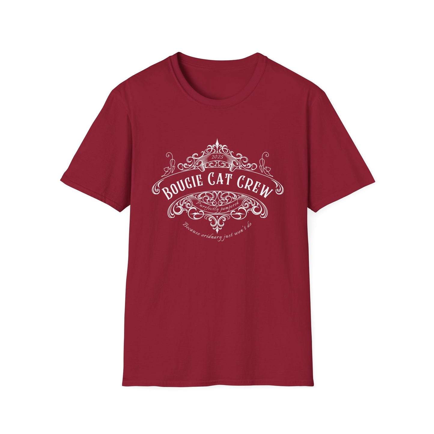 Bougie Cat Crew Tee – Purrfectly Pampered Cat Shirt