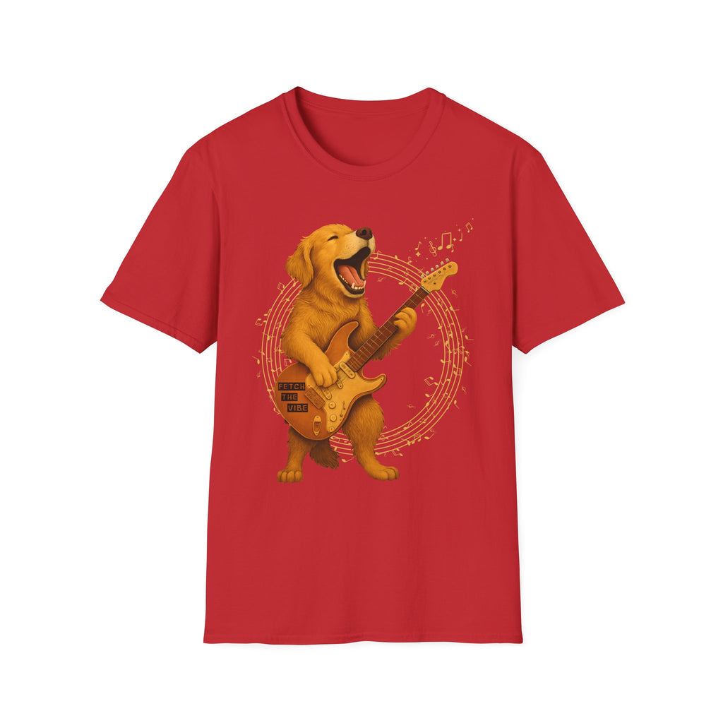 Rocking Golden Retriever Guitar Shirt