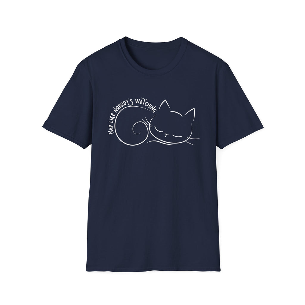 Nap Like Nobody's Watching Cat T-Shirt
