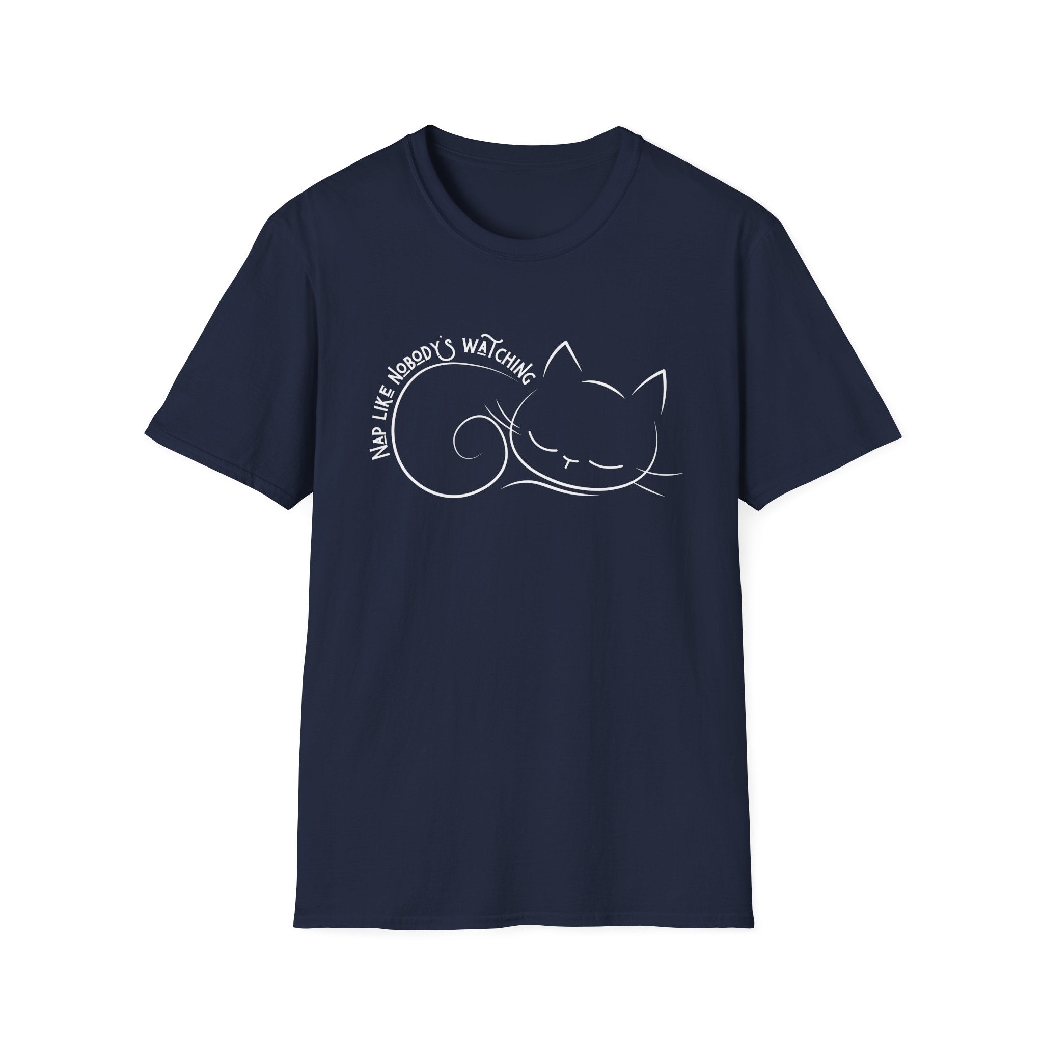 Nap Like Nobody's Watching Cat T-Shirt