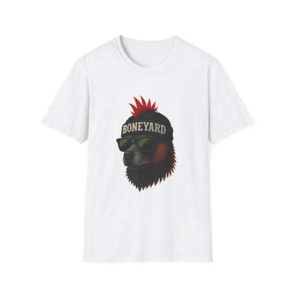Punk Rock dog T-Shirt, Cool Graphic Tee, Music Lover Shirt, Festival Outfit, Unique Gift for Teens, Boneyard Design