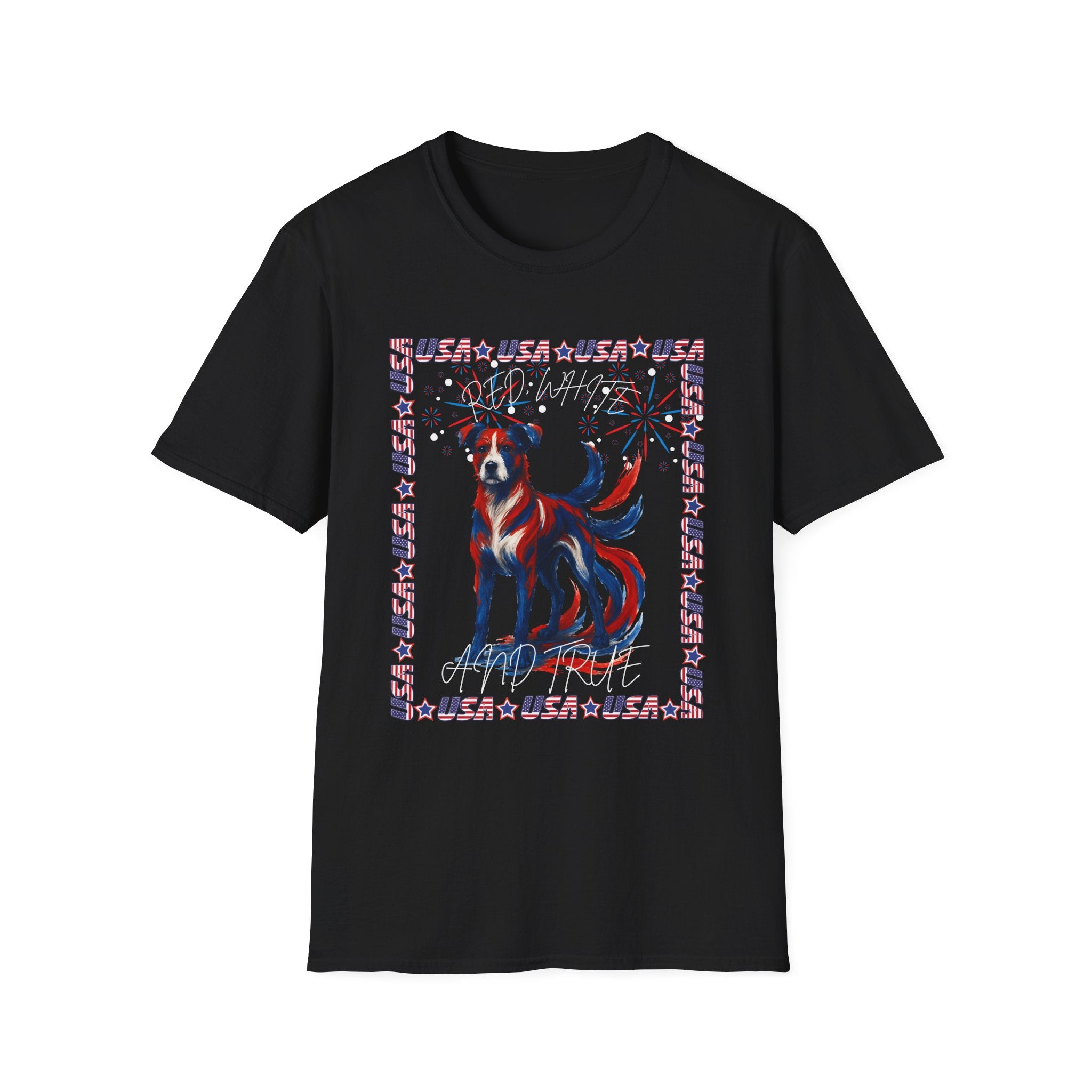 USA Fireworks Dog Lover T-Shirt