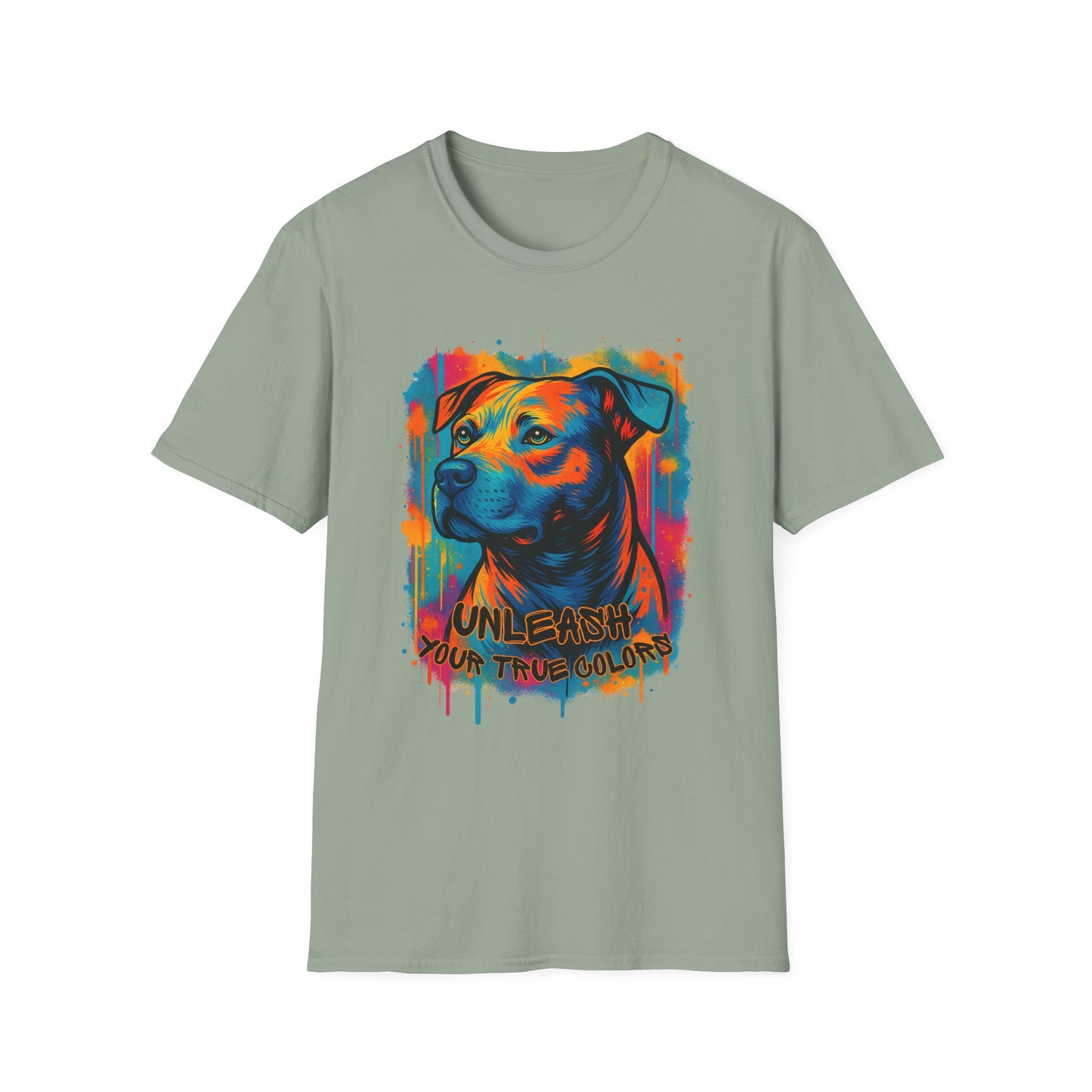 Colorful Pitbull Shirt – Unleash Your True Colors Tee