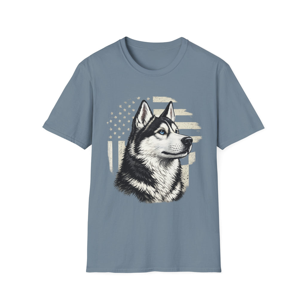 Patriotic Husky Pride T-Shirt