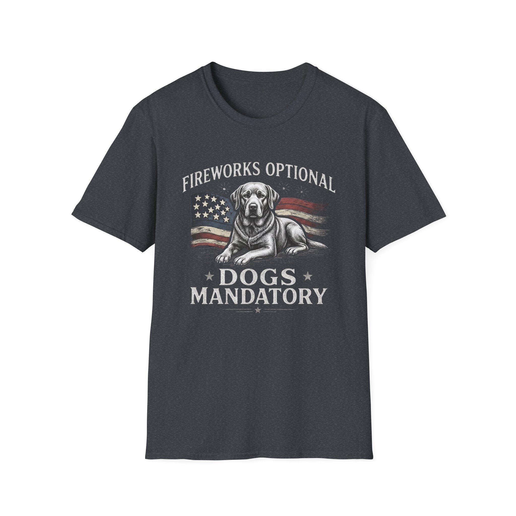 Fireworks Optional Dogs Mandatory Labrador T-Shirt