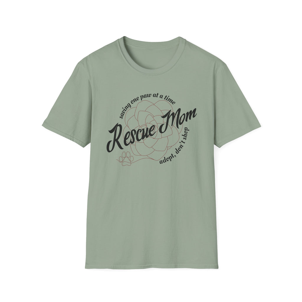 Rescue Mom One Paw at a Time T-Shirt