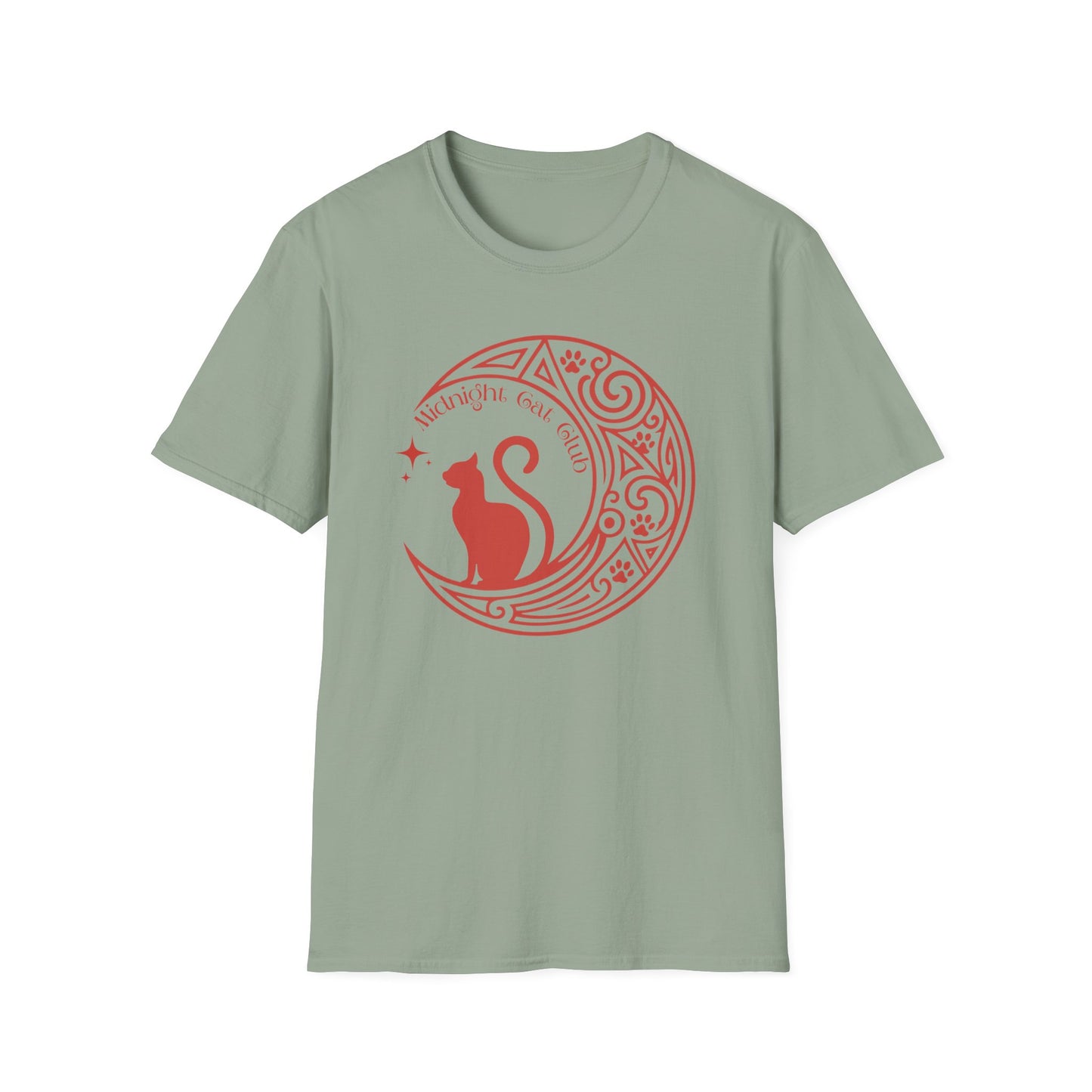 Midnight Cat Club Shirt – Moon Cat Tee for Cat Lovers