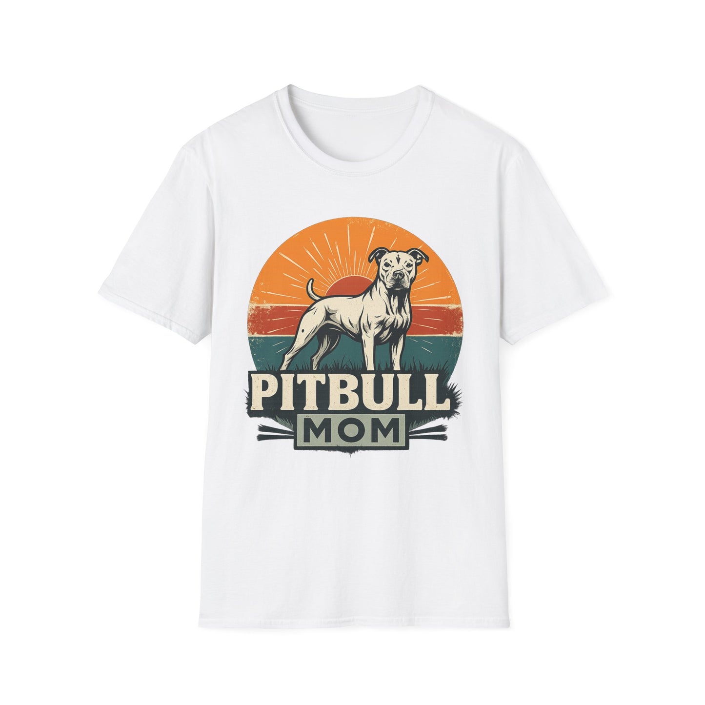 Vintage Pitbull Mom Shirt – Retro Dog Lover Gift Tee
