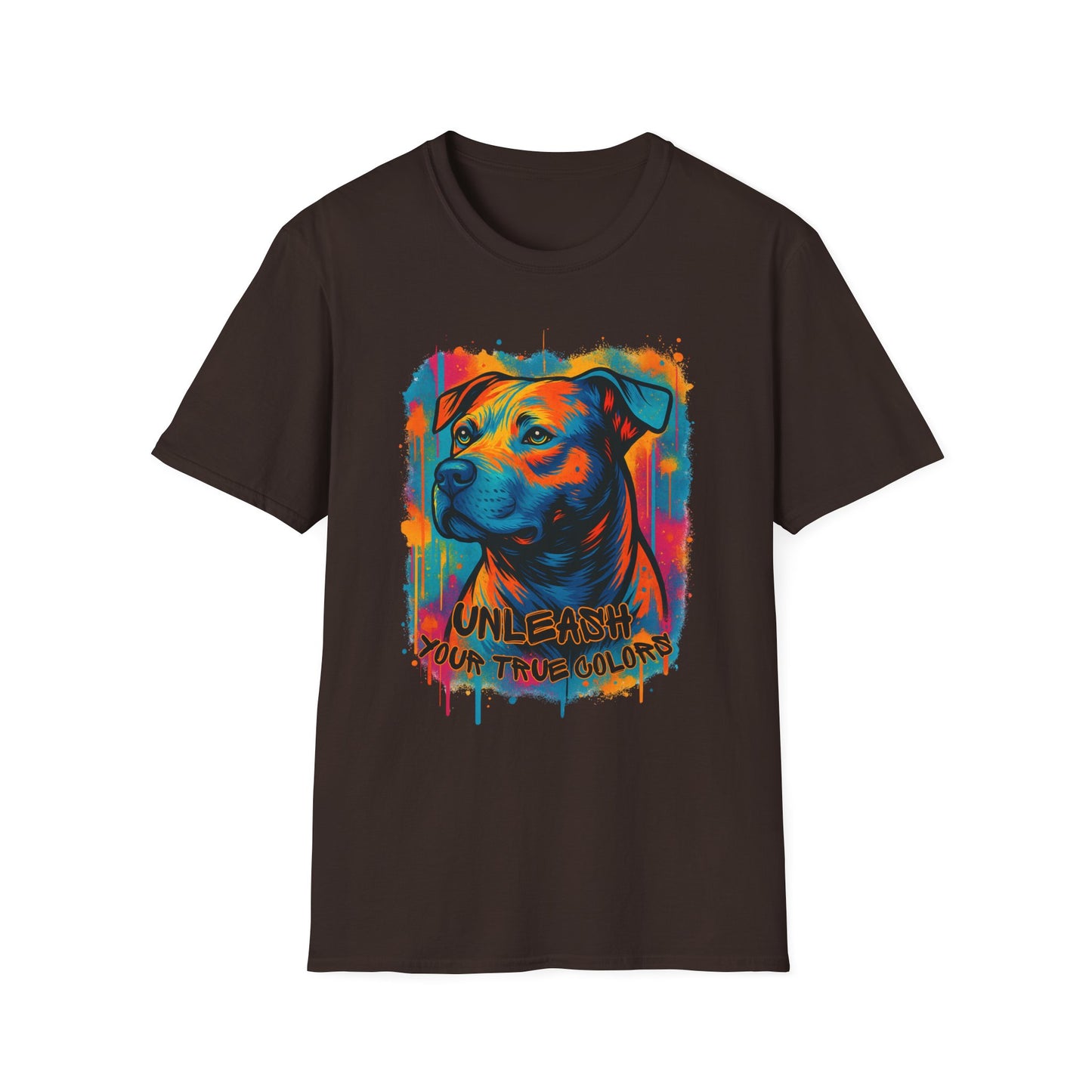 Colorful Pitbull Shirt – Unleash Your True Colors Tee