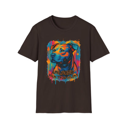 Colorful Pitbull Shirt – Unleash Your True Colors Tee