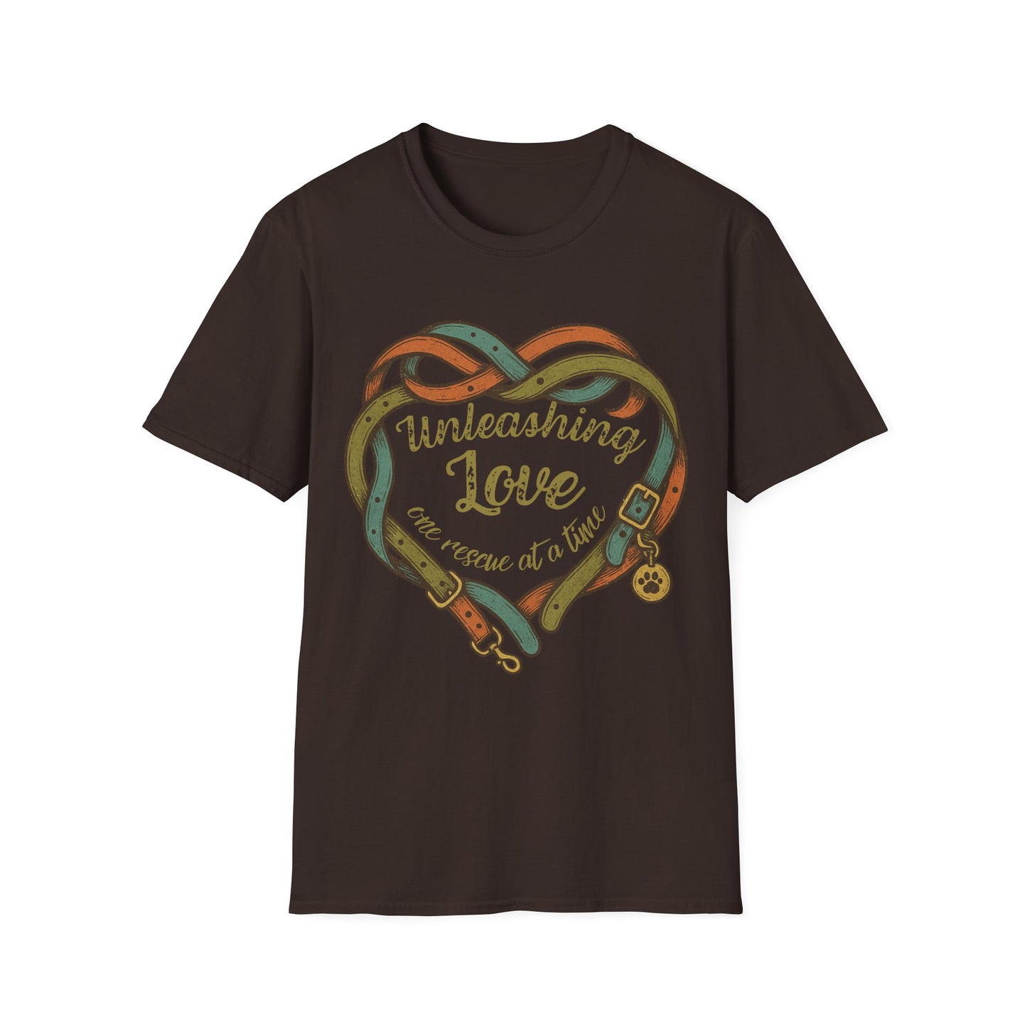 Unleashing Love Rescue Tee – Adopt Don't Shop