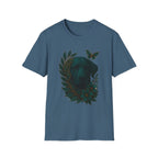Cyber Floral Dog Silhouette T-Shirt