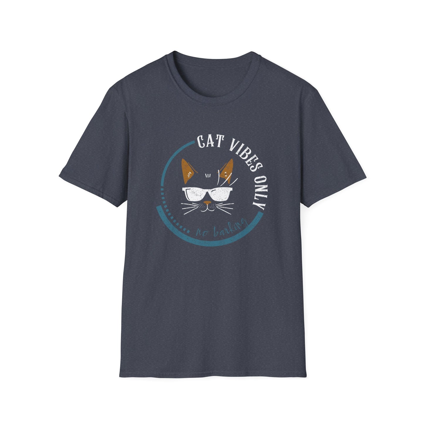 Cat Vibes Only Tee – Funny Cat Lover Shirt, No Barking