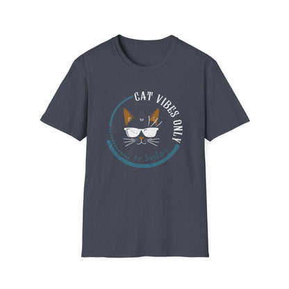 Cat Vibes Only Tee – Funny Cat Lover Shirt, No Barking
