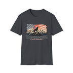 Trails Tails Freedom Patriotic Dog T-Shirt
