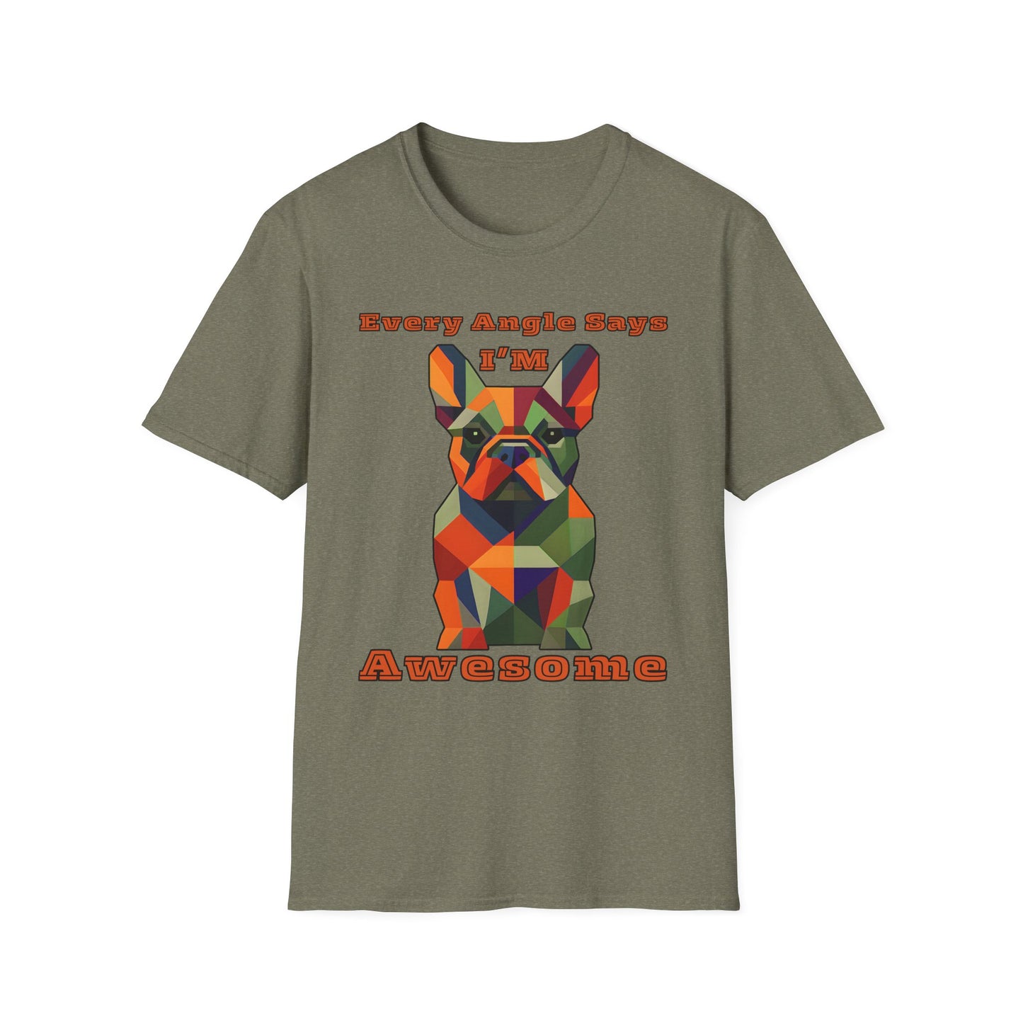 Awesome French Bulldog Unisex Softstyle T-Shirt, Dog Lover Gift, Casual Wear, Birthday Gift, Funny Tee, Pet Owner Merch