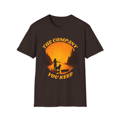 The Company You Keep Dog & Lake Sunset Tee