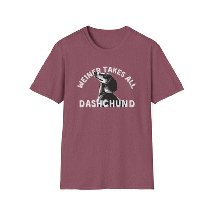 Funny Dachshund Shirt – Weiner Takes All T-Shirt