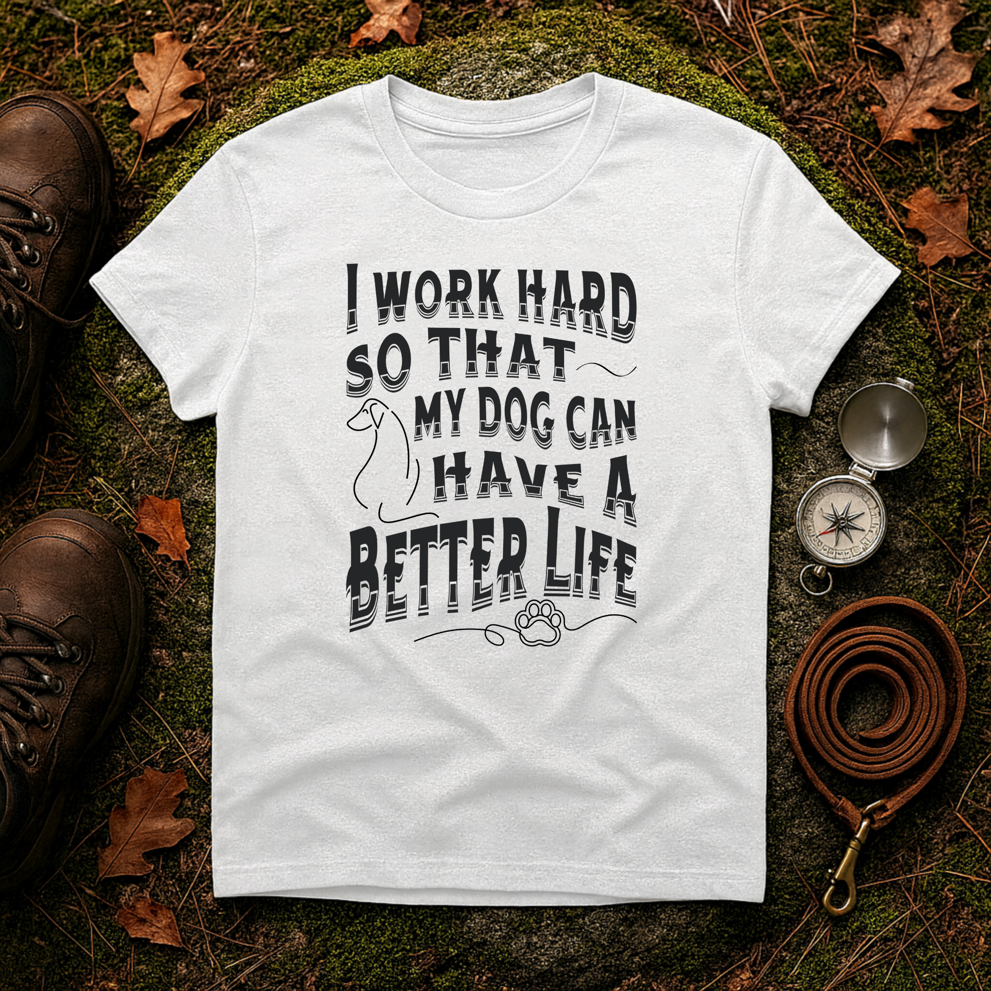 I Work Hard Dog Parent T-Shirt