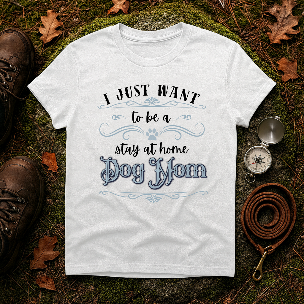 Stay at Home Dog Mom T-Shirt
