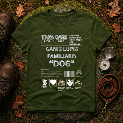 Canis Lupus Familiaris Dog Tee - Funny Vet Label