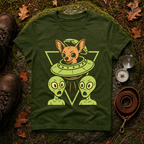 Alien Chihuahua UFO T-Shirt