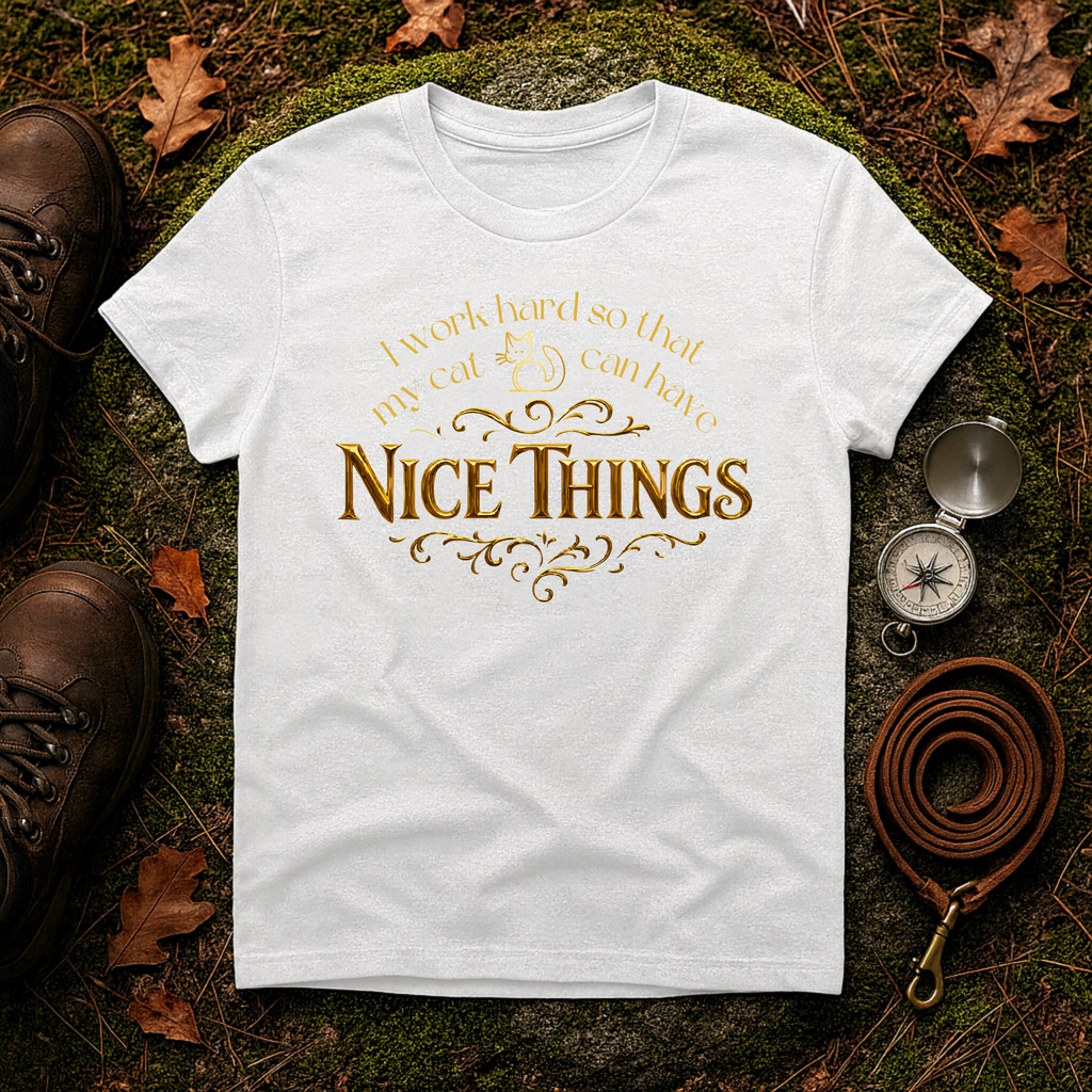 I Work Hard So My Cat Can Have Nice Things T-Shirt