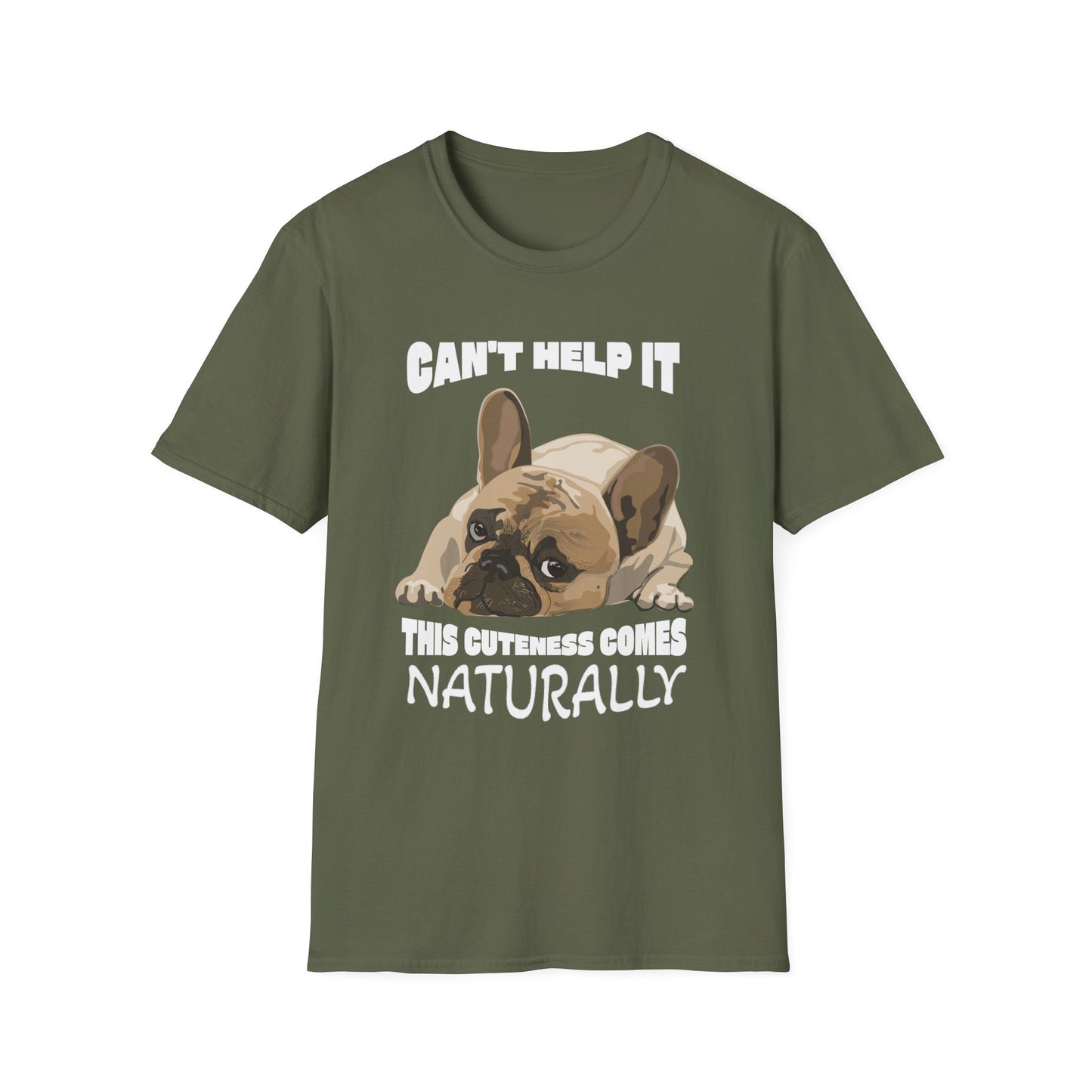 French Bulldog Cute Shirt - Can’t Help It Funny Dog Tee, Pet Owner Gift, Animal Lover Apparel, Casual Everyday Wear