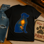 Sunset Dog Silhouette T-Shirt