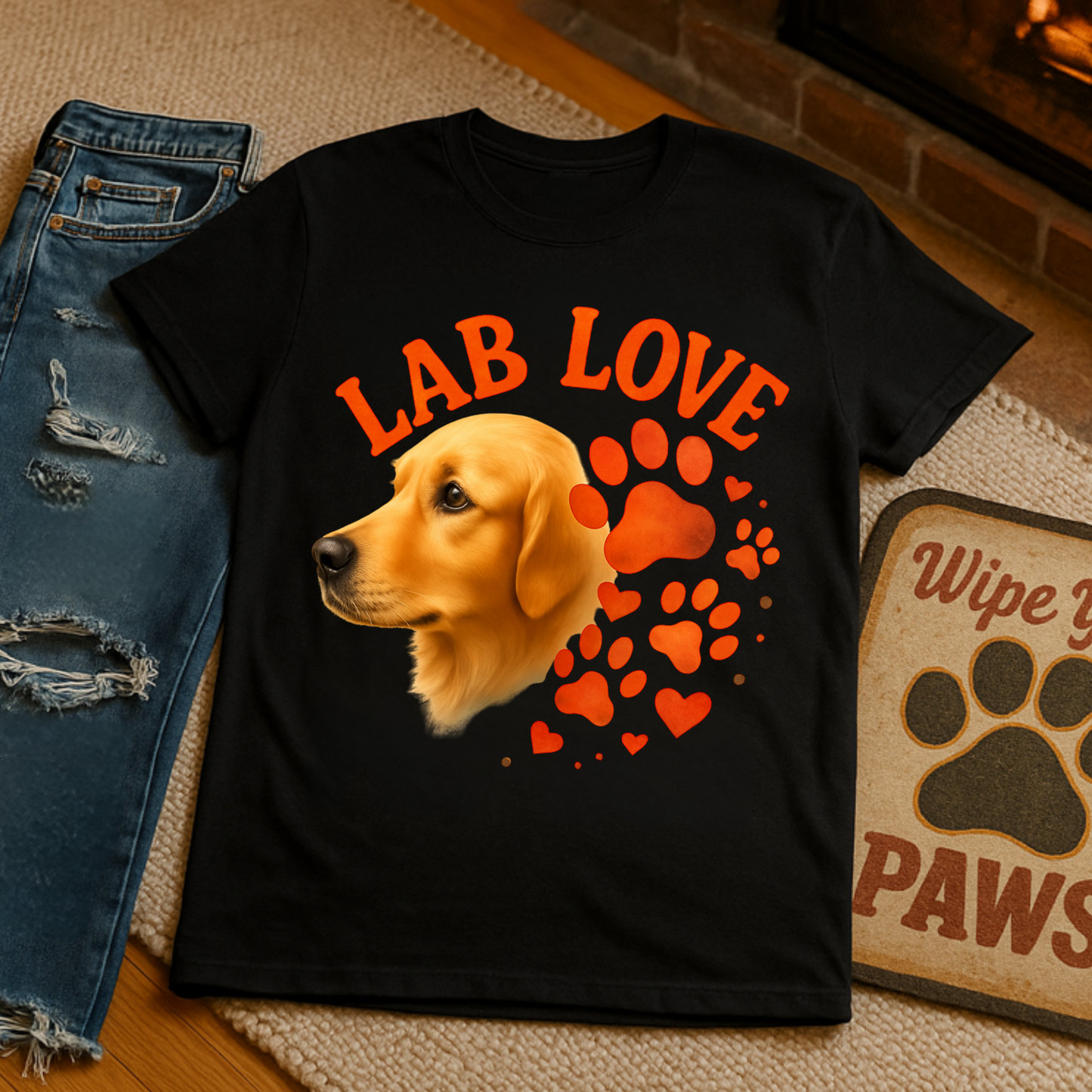 Golden Retriever Lab Love T-Shirt, Dog Lover Gift, Cute Animal Shirt, Pet Adoption Awareness, Perfect for Dog Owners