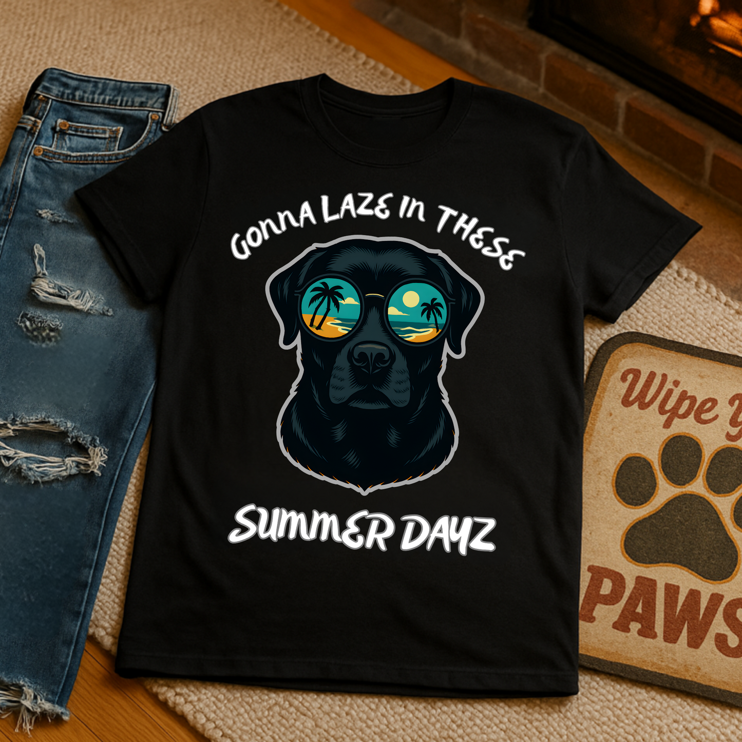 Cool Dog Summer Vibes T-Shirt, Summer T-Shirt, Dog Lover Gift, Casual Wear, Gift for Pet Owners, Beach Day Top