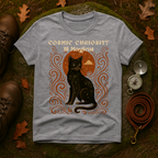 Cosmic Curiosity Black Cat T-Shirt