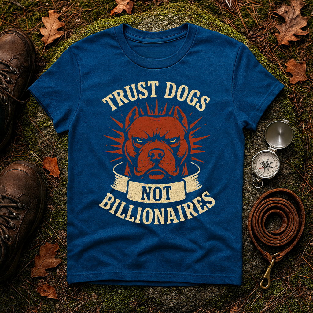 Trust Dogs, Not Billionaires (Pitbull) T-Shirt